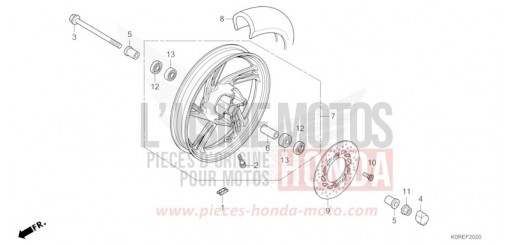 FRONT WHEEL SH125ADT de 2026
